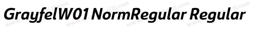 GrayfelW01 NormRegular Regular字体转换